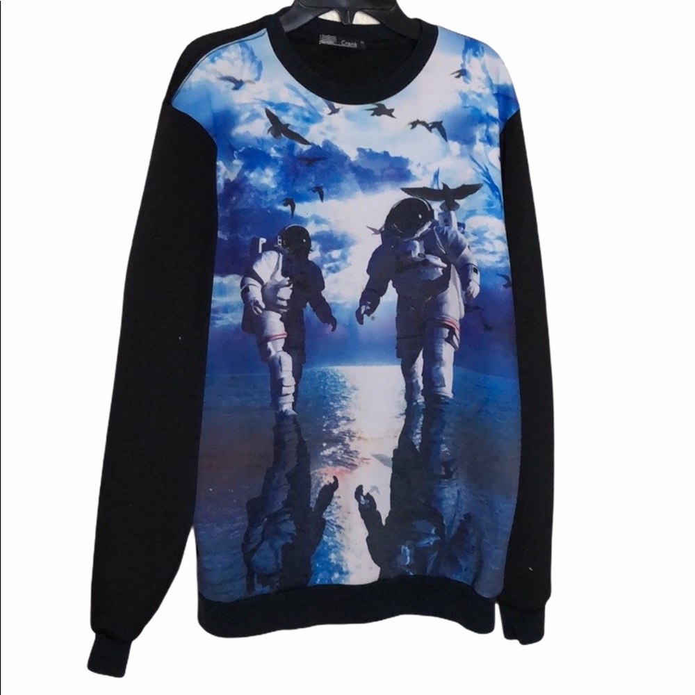 Astronaut Pullover Sweater Made in USA Size M